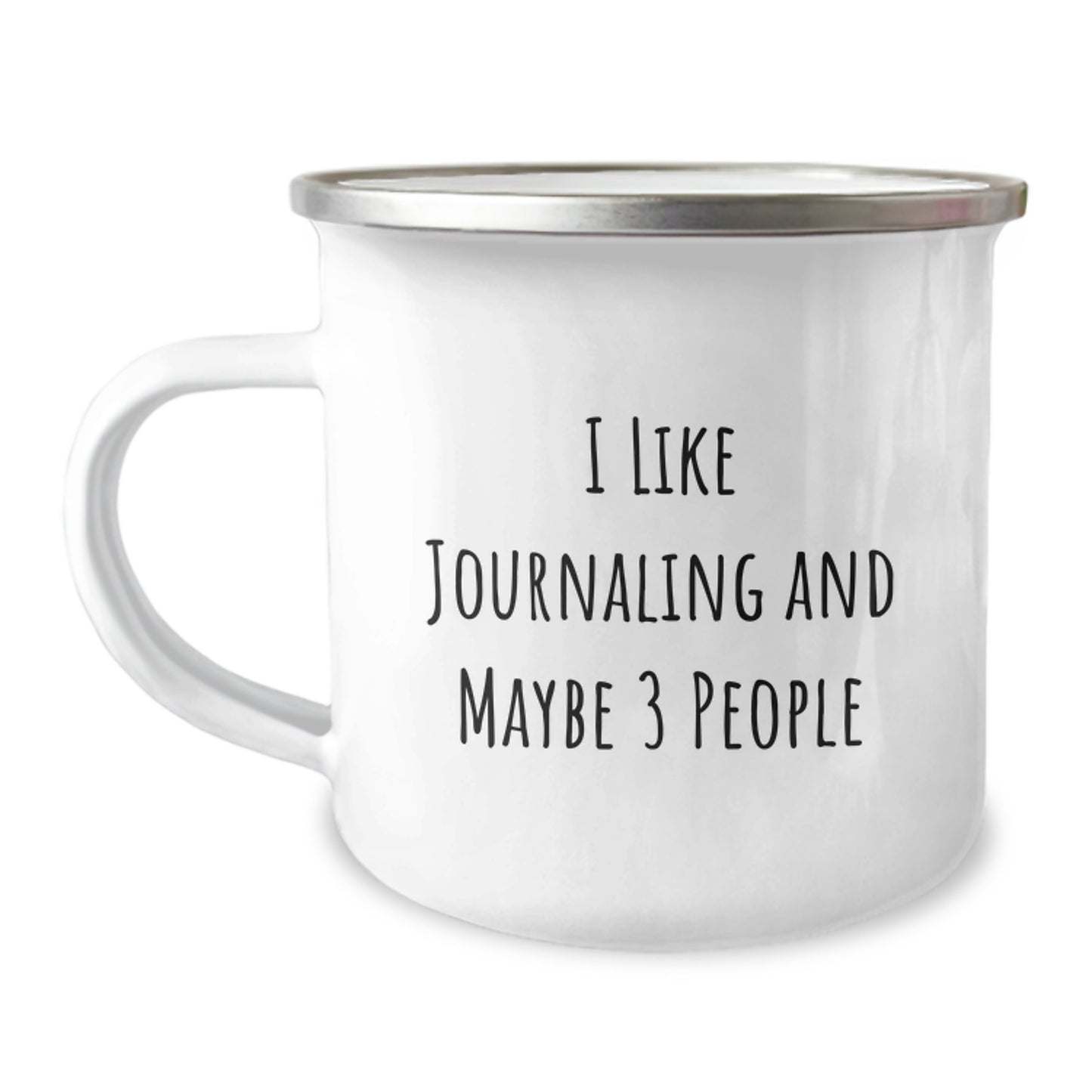 Funny Journaling Gifts for Men, 'I Like Journaling And Maybe 3 People' Camping Mug, Unique Christmas Unique Gifts from Friends to Family - Image 1