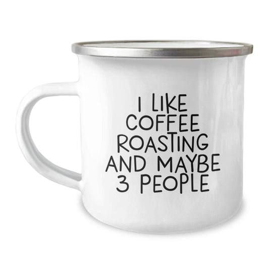 Funny Coffee Roasting Gifts for Men from Friends - Unique Camping Mug for Graduation - Image 1