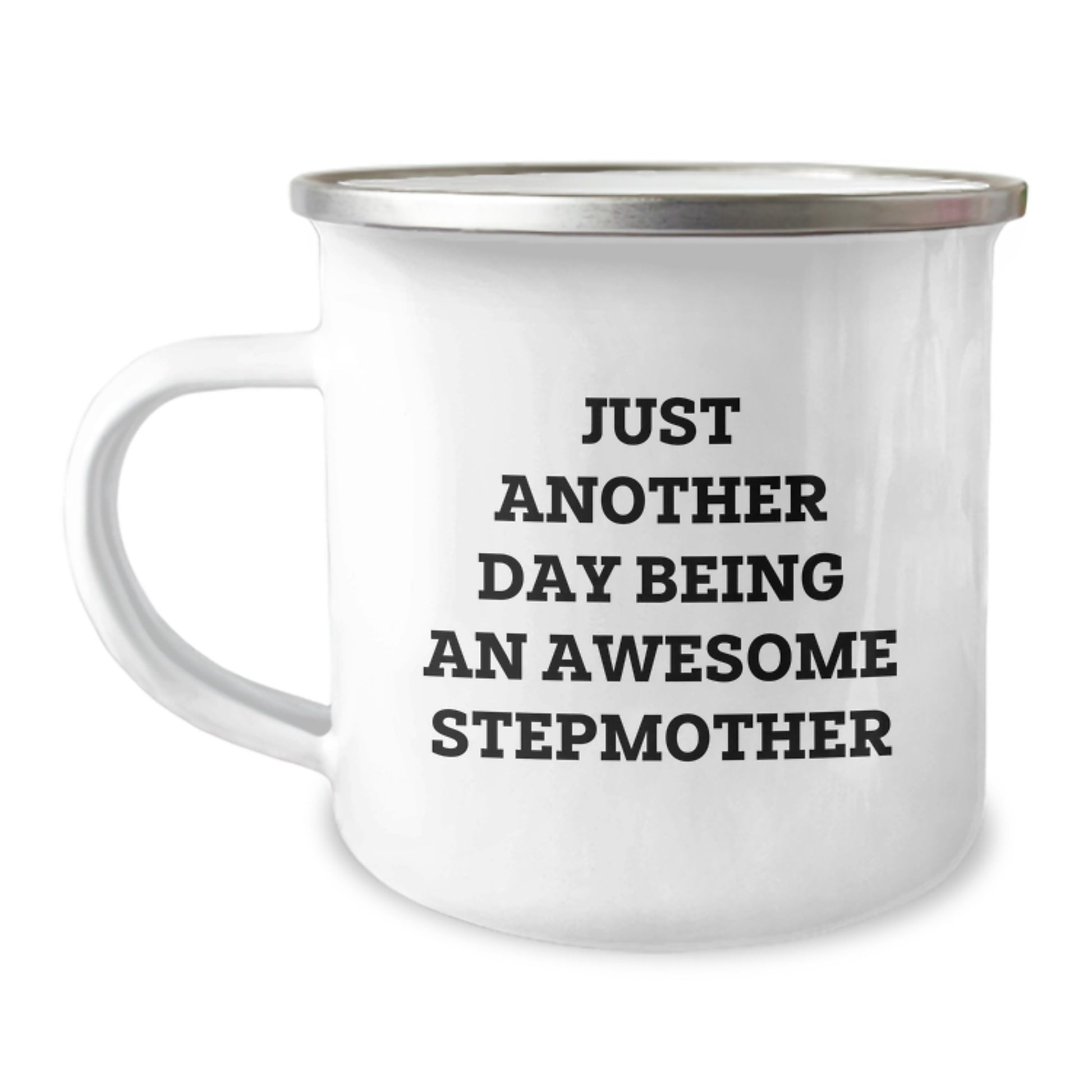 Funny Stepmother Gifts from Family Members - Just Another Day Being an Awesome Stepmother, Unique Graduation Gifts for Stepmother, Camping Mug for Stepmother - Image 1