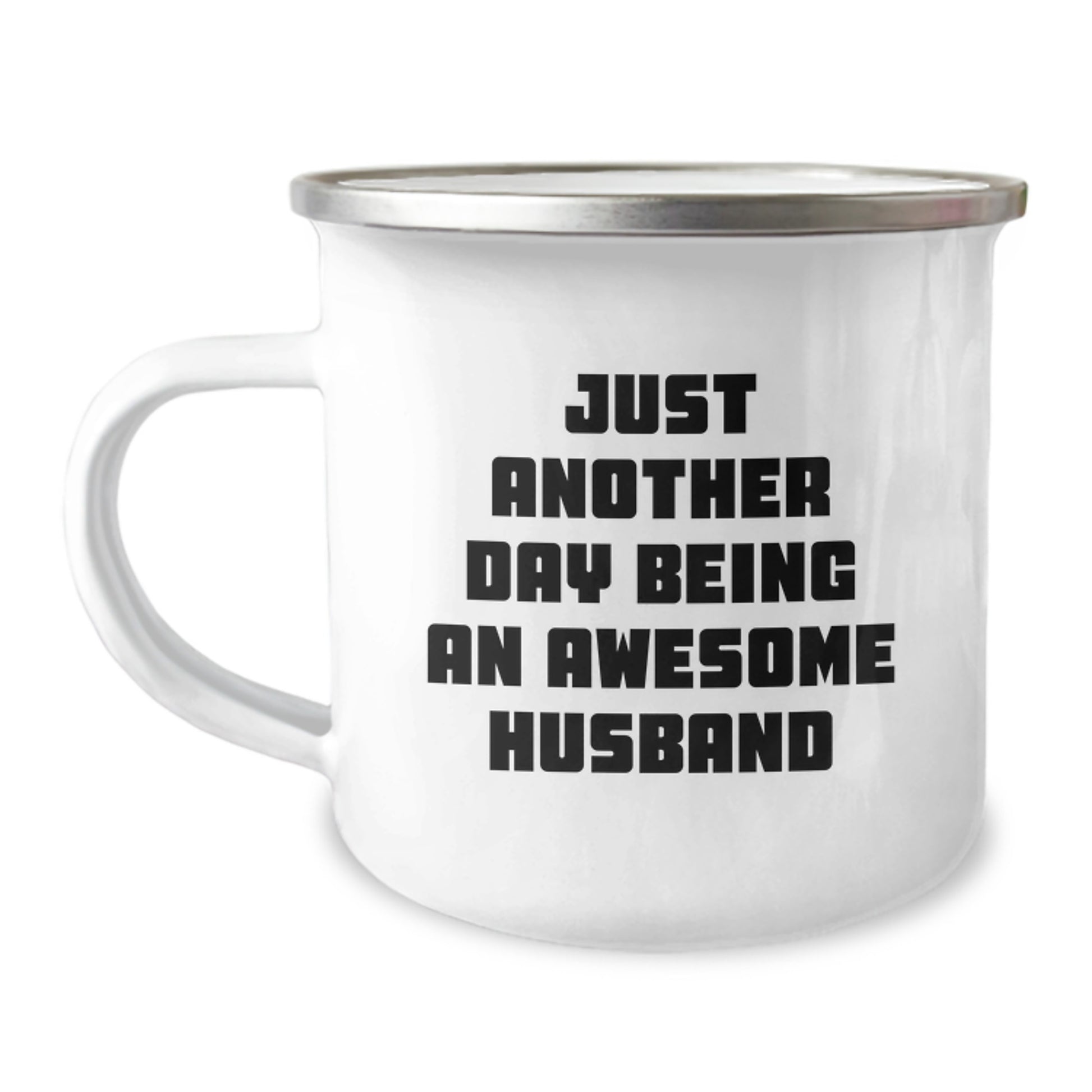 Funny Husband Gifts for Men on Valentine's - Awesome Husband Camping Mug - Image 1