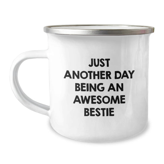 Funny Bestie Gifts for Bestie - Gifts from Friends - Camping Mug for Bestie on Mother's Day - Image 1