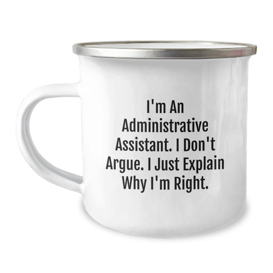 Administrative Assistant Keepsake Gift for Him A Witty Quote - Image 1