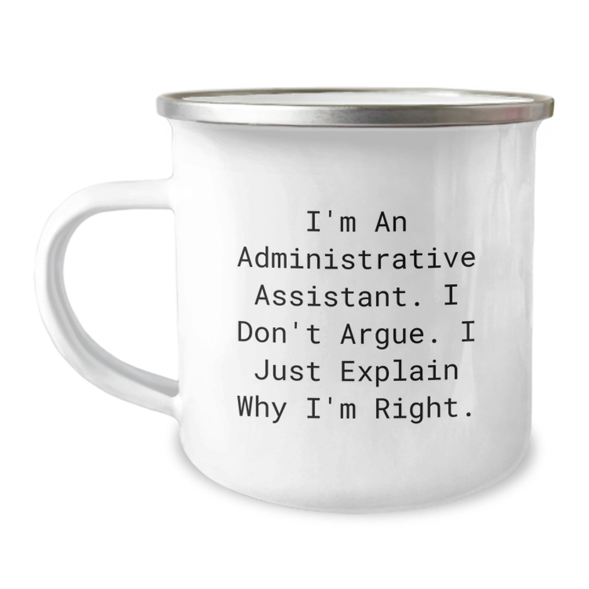 Christmas Gift for Her A Humorous Camping Mug for an Administrative - Image 1