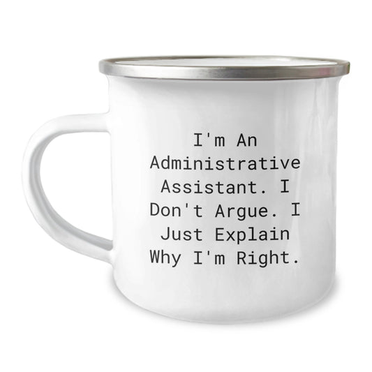 Christmas Gift for Her A Humorous Camping Mug for an Administrative - Image 1