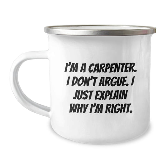 Funny Carpenter Gifts from Family Friends Coworkers Christmas Unique Mugs for Carpenter Men Women - Image 1