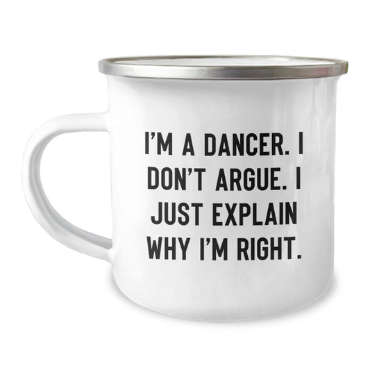 Funny Dancer Gifts from Men to Dancer Friends Unique Camping Mug for Dancer Graduation - Image 1