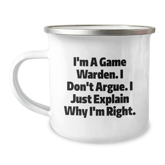 Funny Game Warden Camping Mug Gifts from Friends for Game Warden Graduation Unique - Image 1