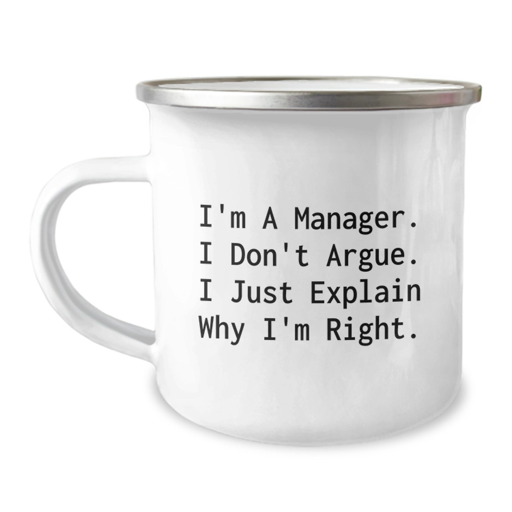 Funny Manager Gifts for Men, Unique Camping Mugs with Inspirational Quote, Christmas Unique Gifts from Friends - Image 1