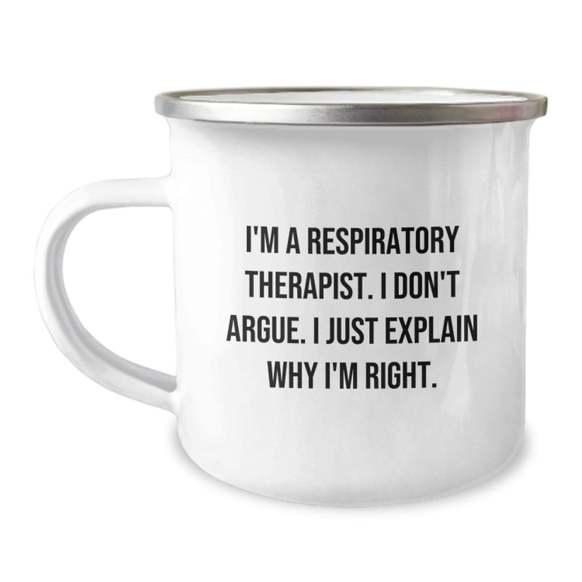 Funny Respiratory Therapist Camping Mug Gifts from Friends for Graduation Unique Gifts - Image 1