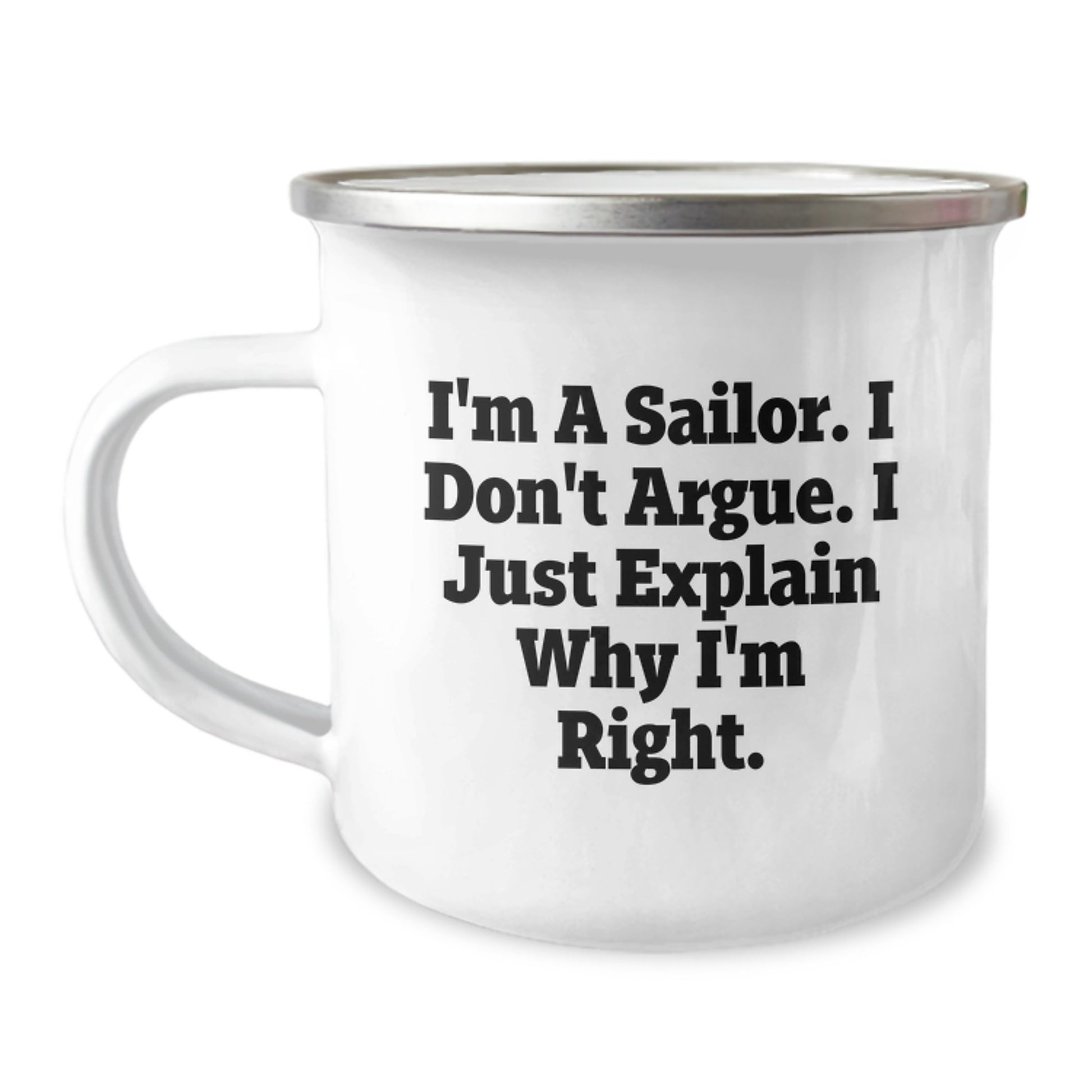 Funny Sailor Gifts from Friends for Graduation Unique Gifts - Camping Mug for Sailor Lovers - Image 1
