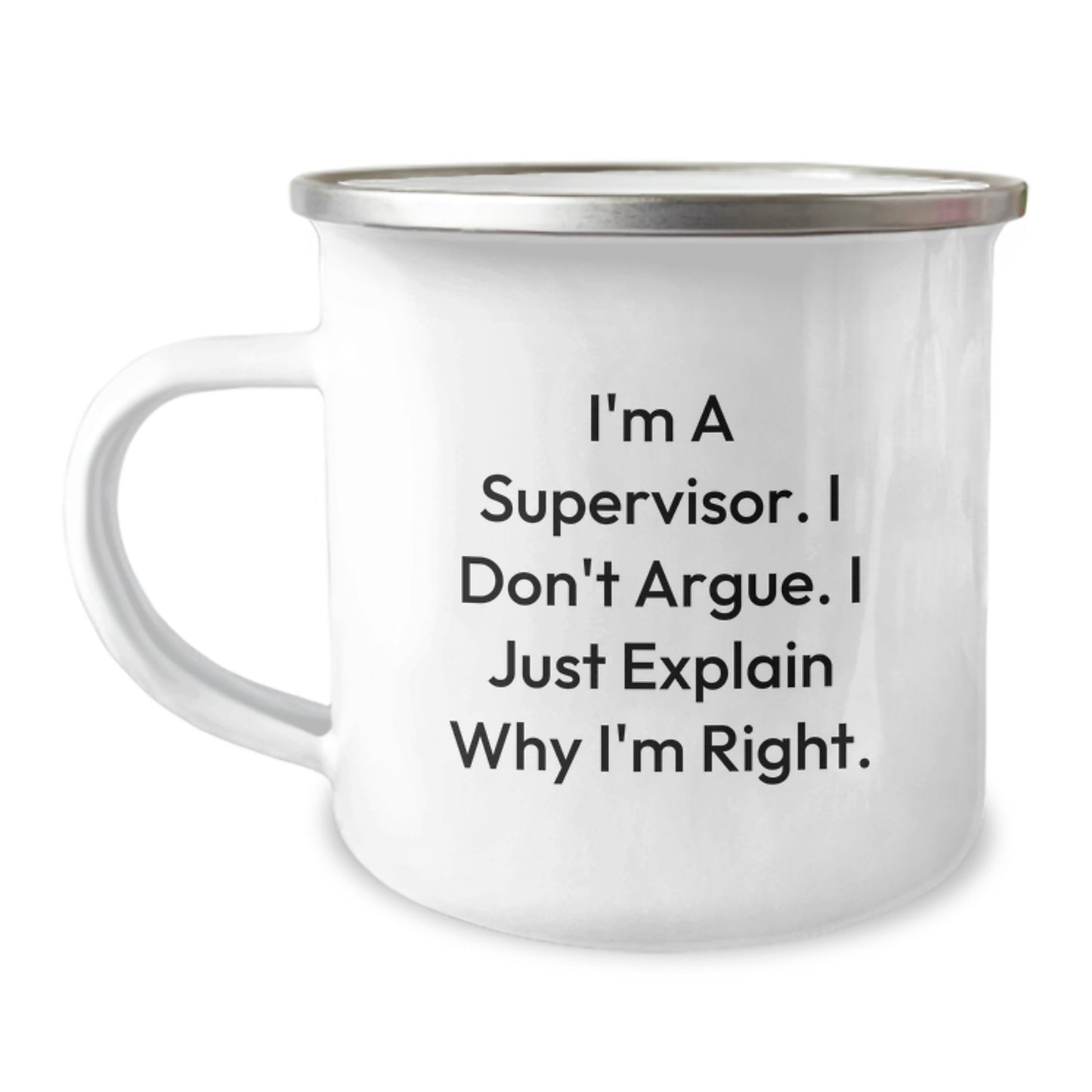 Funny Supervisor Camping Mug Gifts from Family, Friends, or Coworkers for Graduation Unique Gifts - Image 1