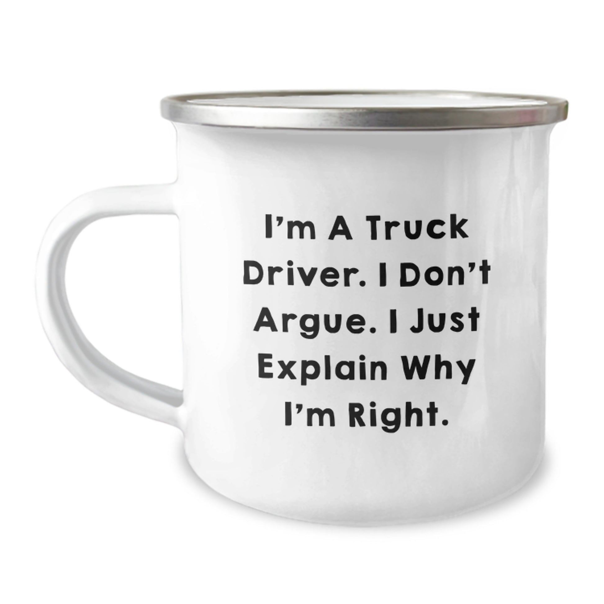 Funny Truck Driver Gifts from Friends - Inspirational Camping Mug for Men at Christmas - Image 1