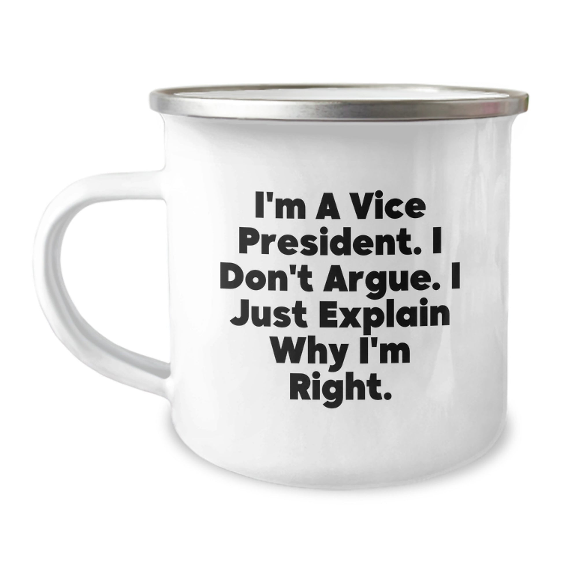 Funny Vice President Gifts for Men, Gifts from Friends to Vice President, Vice President Camping Mug Quote, Funny Christmas Unique Gifts - Image 1