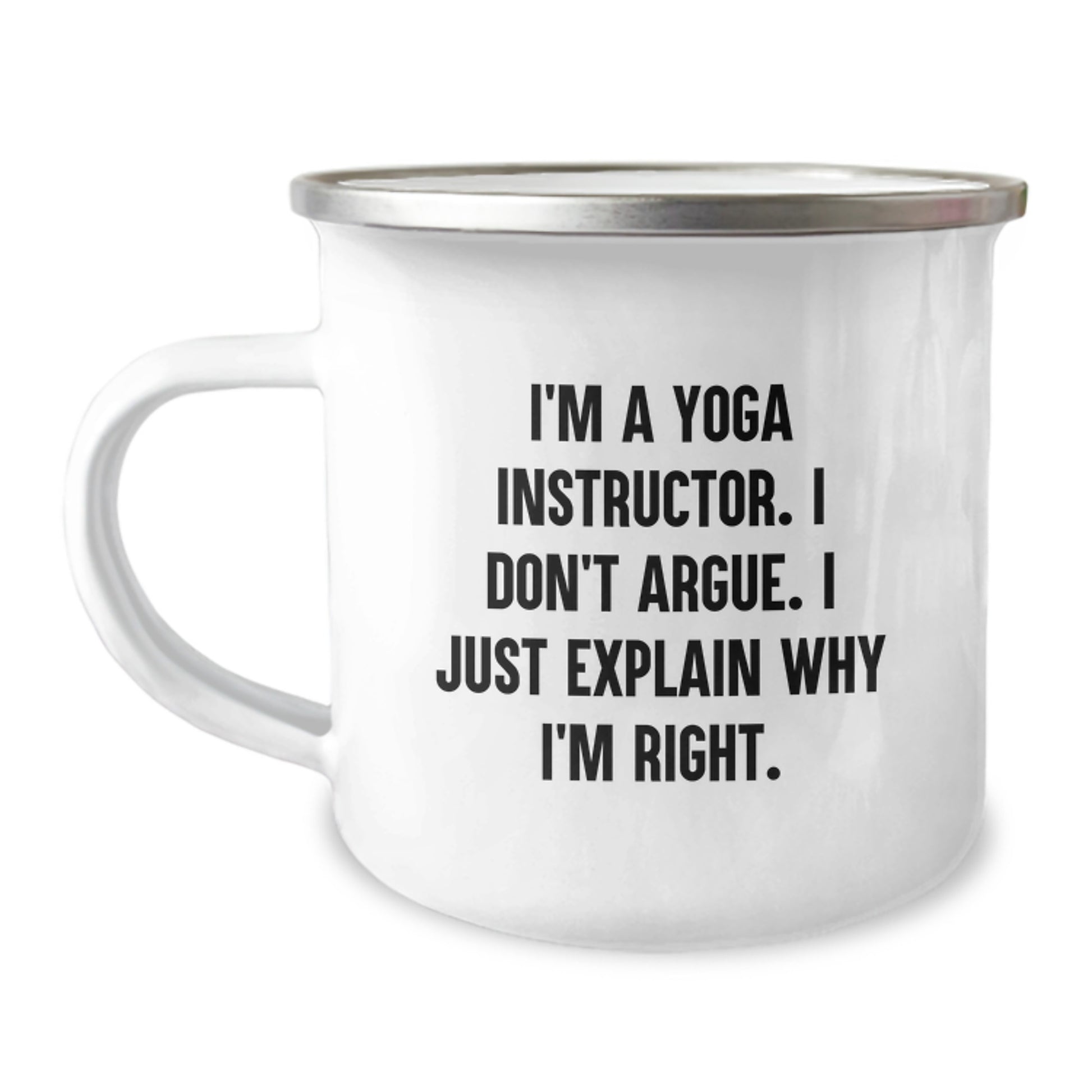 Funny Yoga Instructor Gifts for Men, Unique Camping Mugs for Christmas Unique Gifts from Friends - Image 1