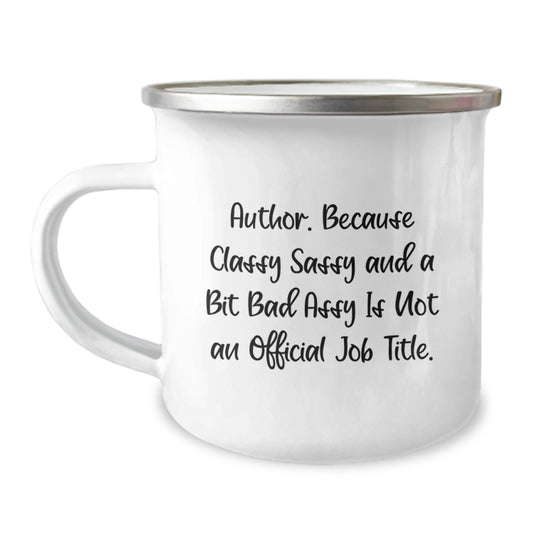 Author Gifts Funny Camping Mug Christmas Unique Presents for Author Lovers, Funny Author Mug for Author Friends, Author Quote Christmas Unique Gifts from Friends to Author - Image 1