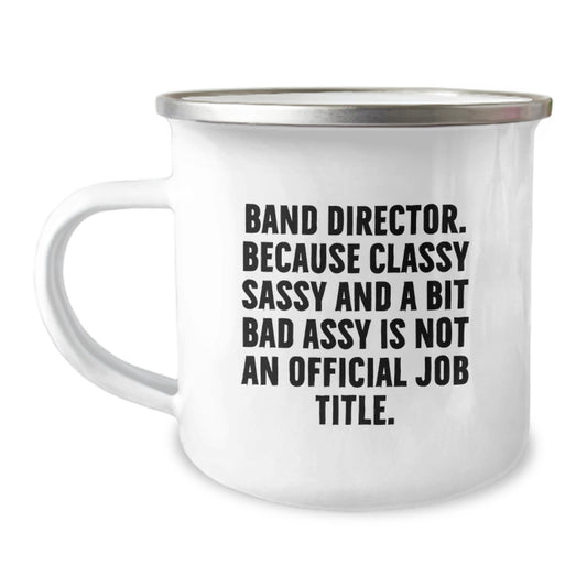 Unique Funny Band Director Camping Mug Gifts from Friends for Christmas - Image 1