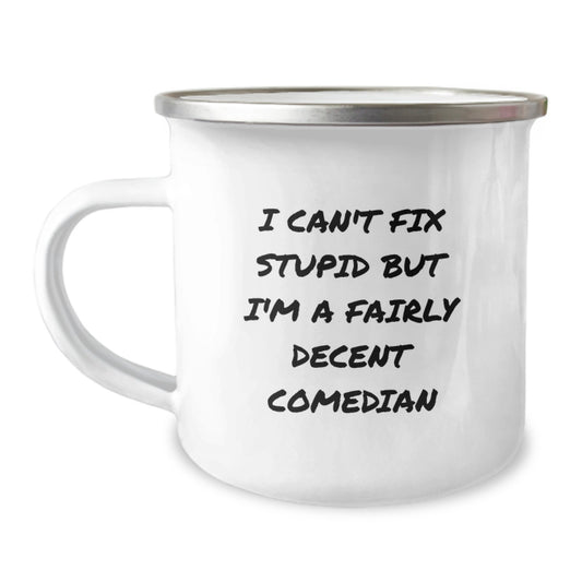 Funny Camping Mugs for Comedians, Christmas Unique Gifts from Friends to Family - Image 1