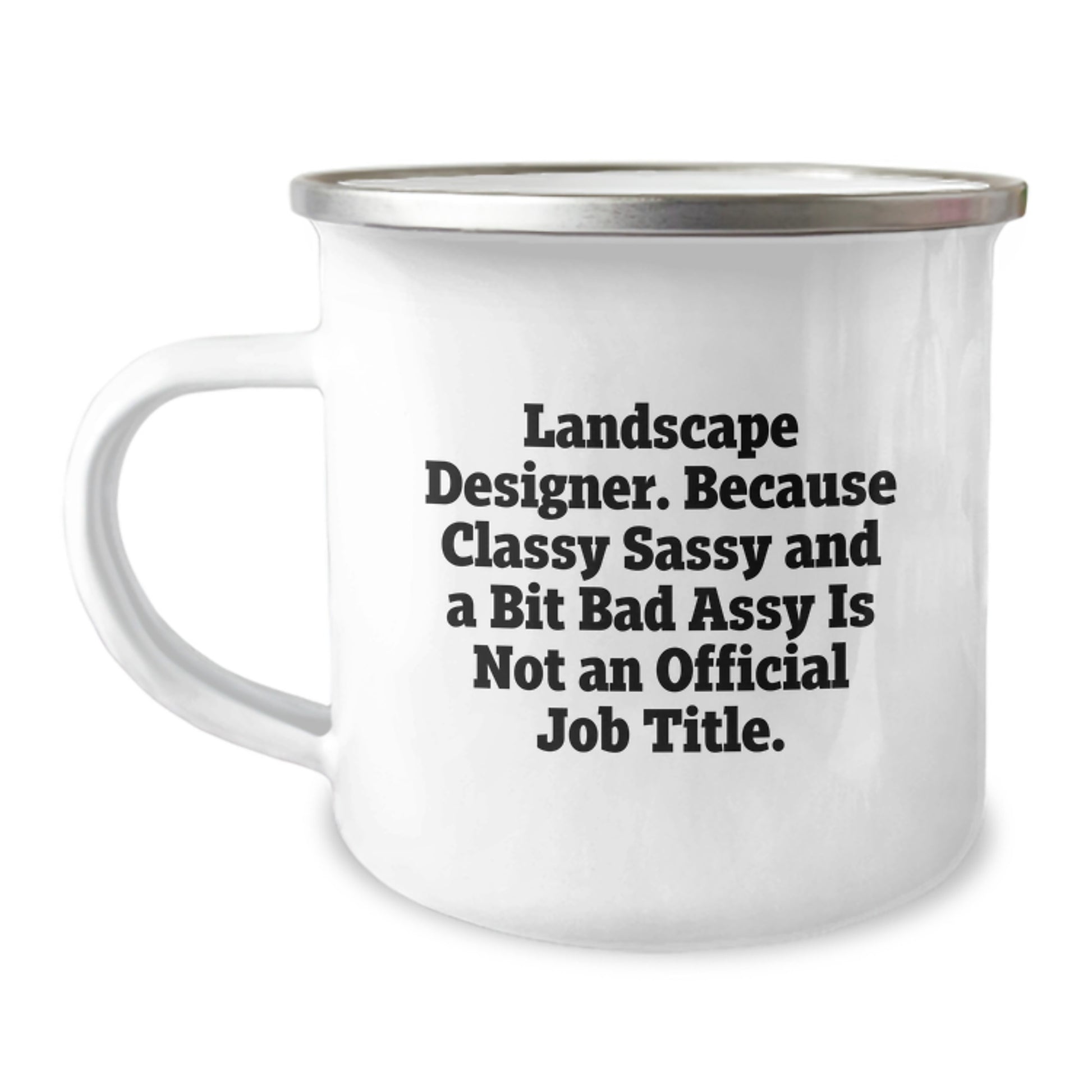 Landscape Designer Keepsake Camping Mug for Him Sassy Graduation Gift - Image 1