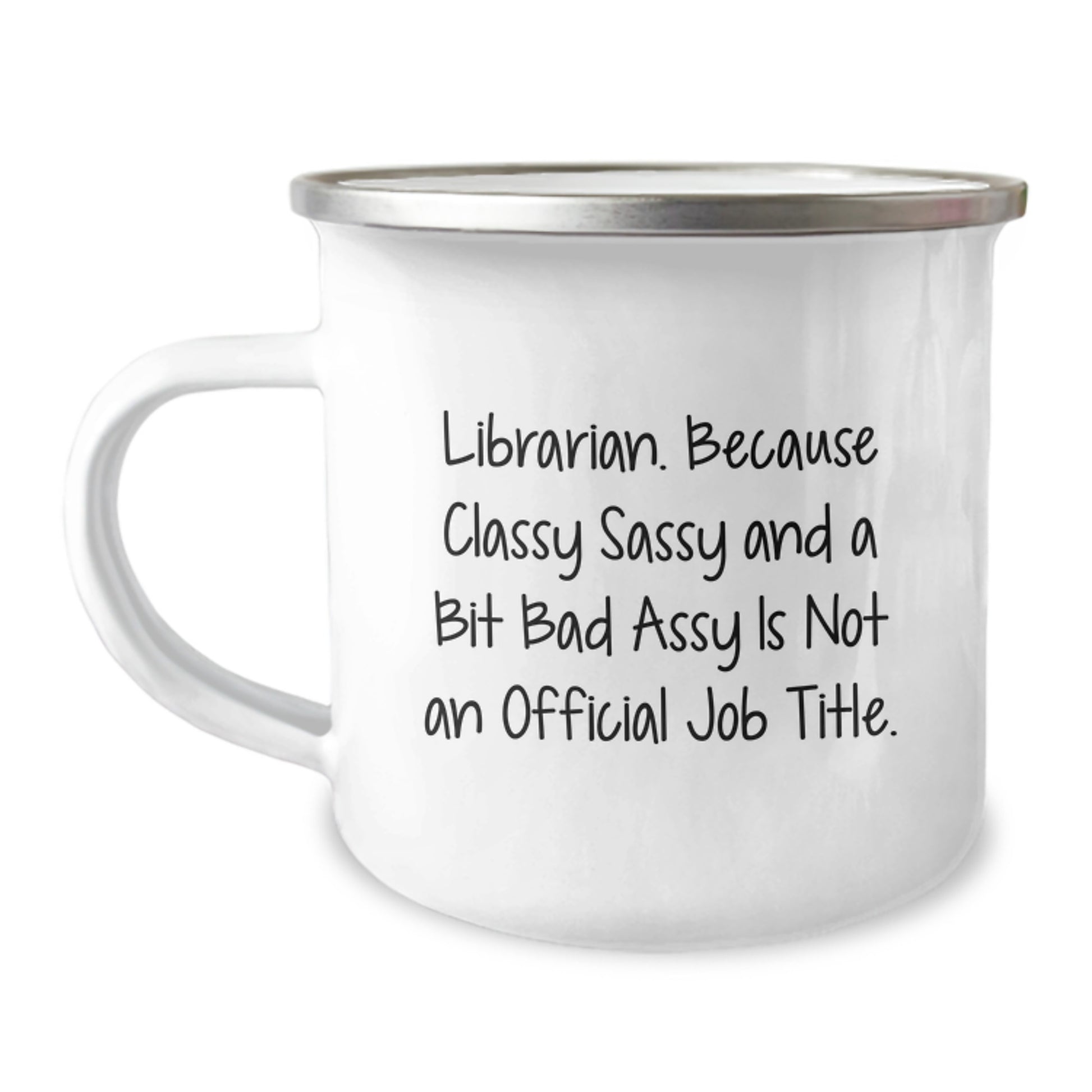 Funny Librarian Camping Mug Gifts from Friends to Graduation Unique Gifts for Librarian - Image 1
