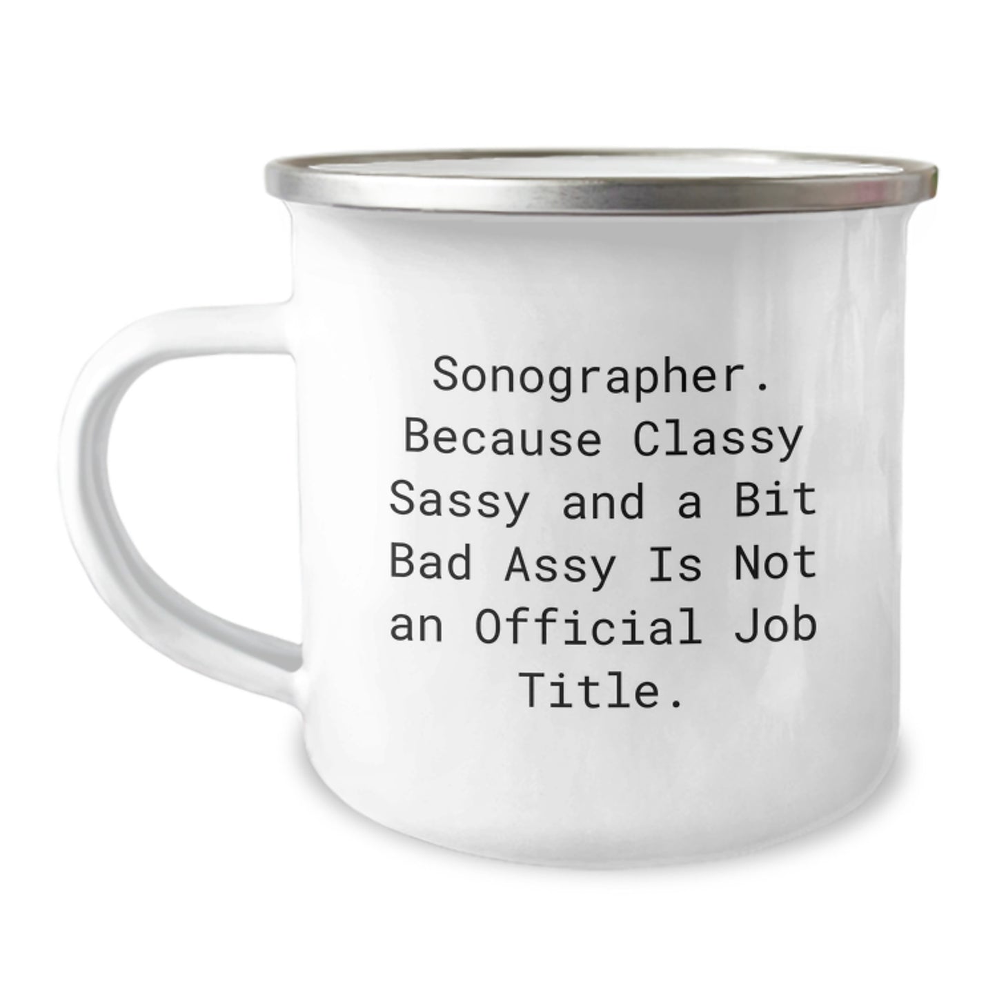 Funny Sonographer Gifts from Family - Camping Mug for Sonographer Graduation Unique Presents - Image 1