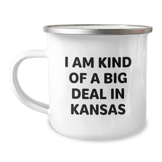 Funny Kansas Camping Mug, Gifts for Dad from Kansas, I Am Kind Of A Prime Selection In Kansas, Father's Day Unique Gifts for Men - Image 1