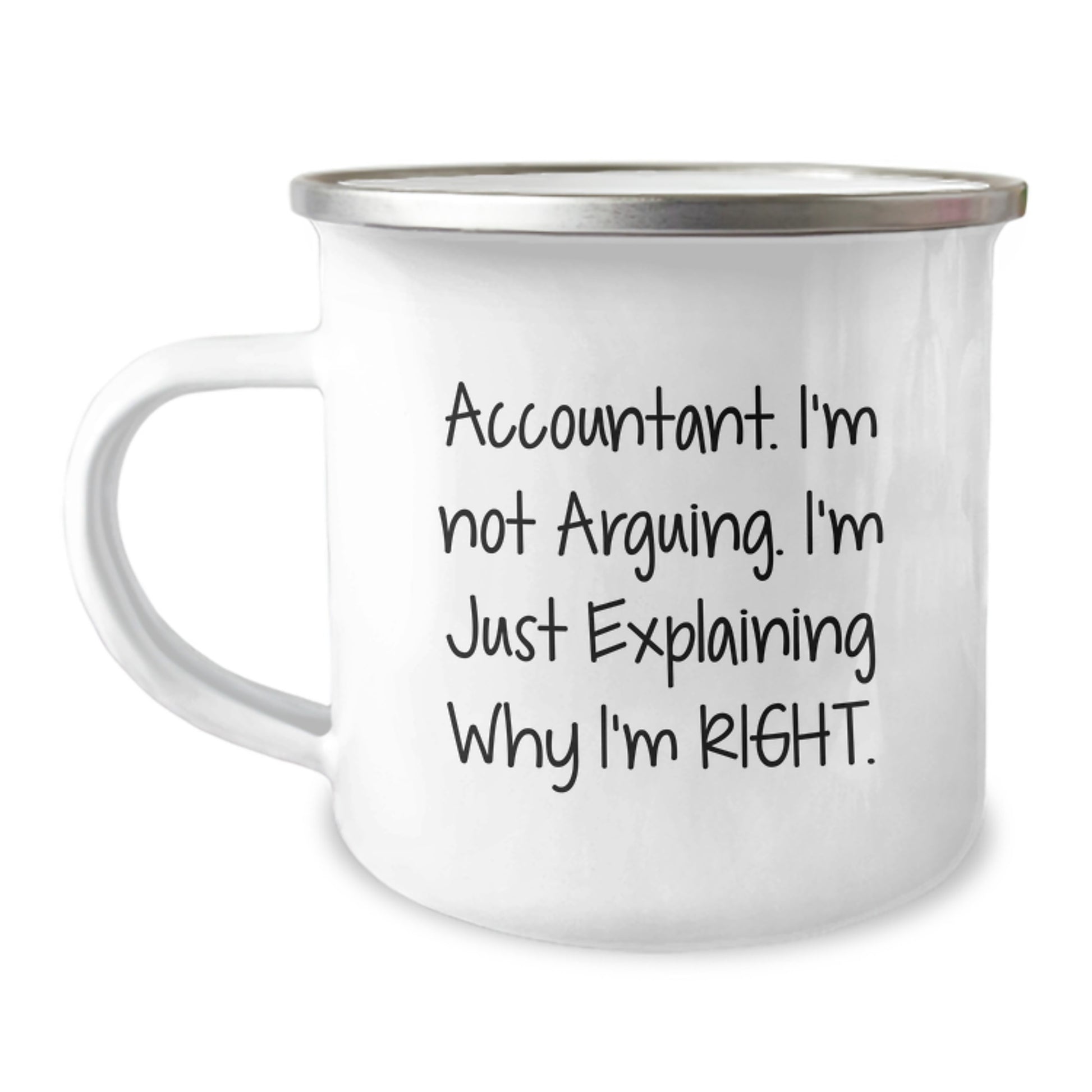 Accountant Camping Mug - Funny Gifts for Accountants from Friends and Family - Unique Christmas Unique Gifts for Husband Wife Men Women Coworkers - Accountant Humor Mug - Image 1