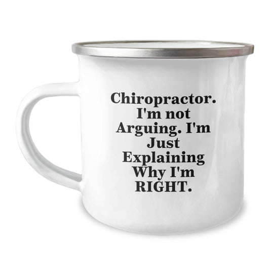 Funny Chiropractor Gifts for Men Women Friends Coworkers Family - Camping Mug for Graduation Unique - Image 1
