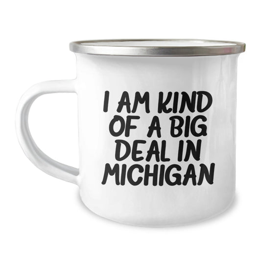 Funny Michigan Camping Mug Gifts from Men Friends to Women, Perfect for Michigan Lovers, Valentine's Unique Gifts - Image 1