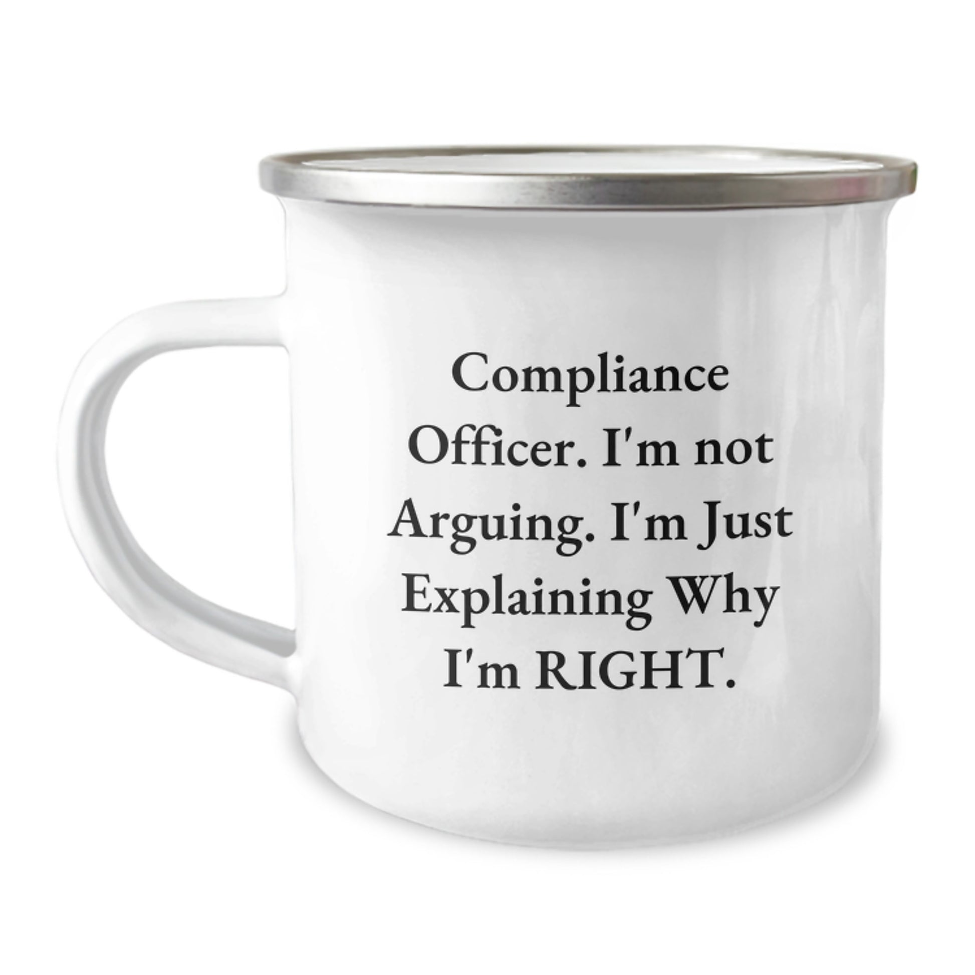 Compliance Officer Funny Mugs Gifts for Compliance Officers, Compliance Officer, Camping Mugs, Funny Quotes, Graduation Unique Gifts from Friends - Image 1