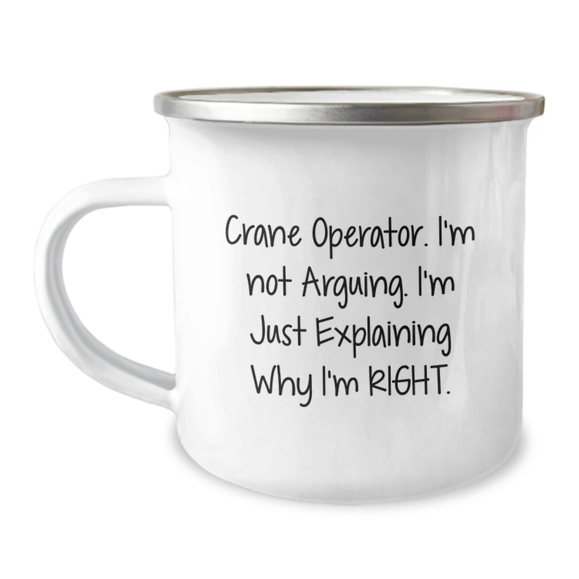 Funny Crane Operator Gifts from Friends and Family for Graduation Unique Ideas - Unique Camping Mug - Image 1