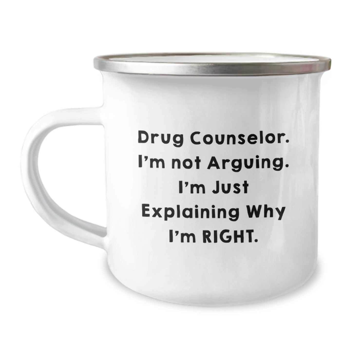 Drug Counselor Keepsake Camping Mug for Him Birthday Gift - Image 1