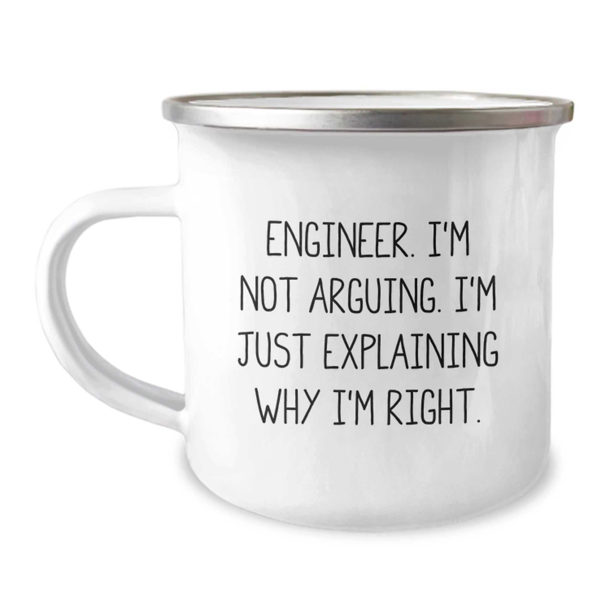 Funny Engineer Gifts for Him, Camping Mug, Explaining Why I'm Right, Graduation Unique Gifts from Dad - Image 1