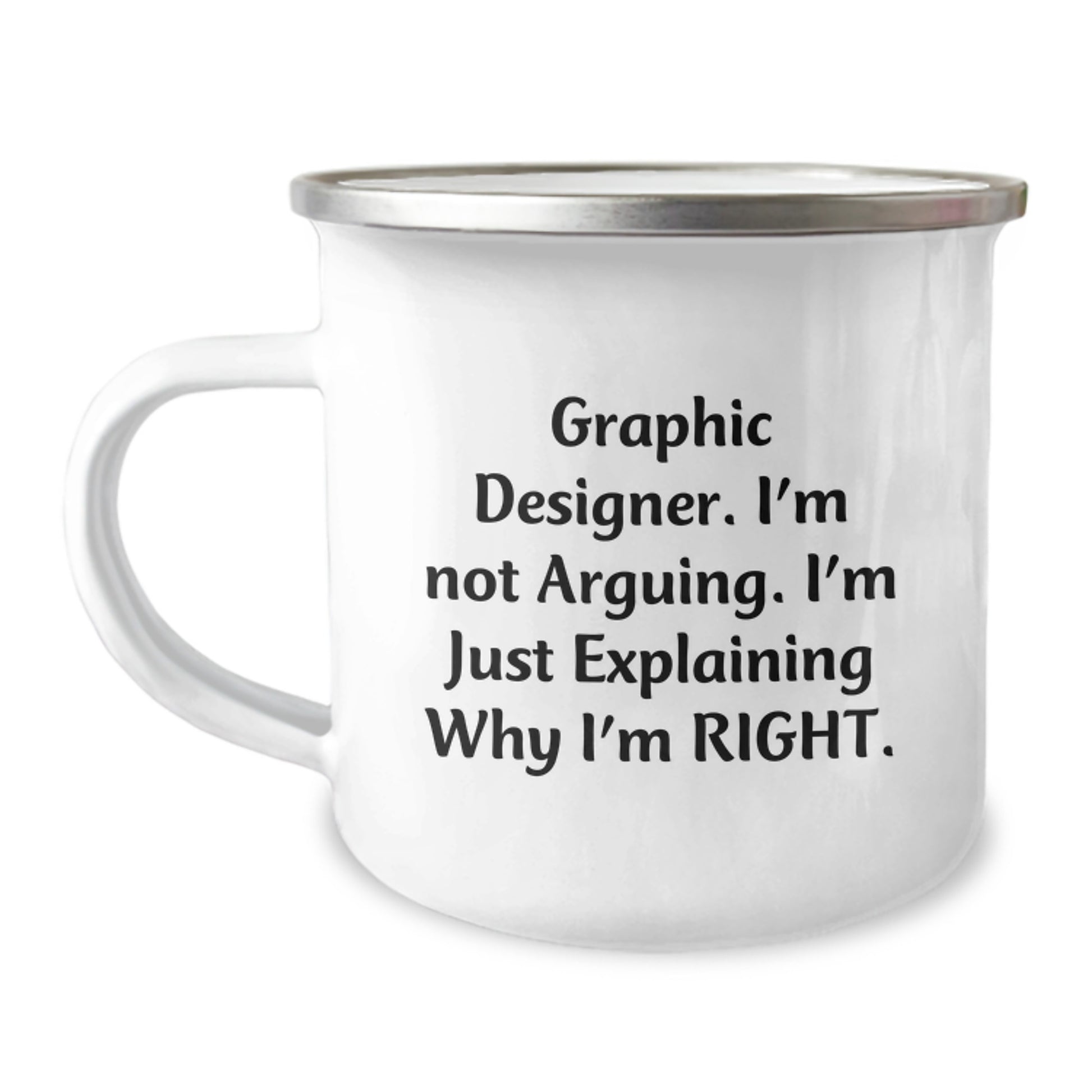 Birthday Gift Graphic Designer Camping Mug for Her Present - Image 1