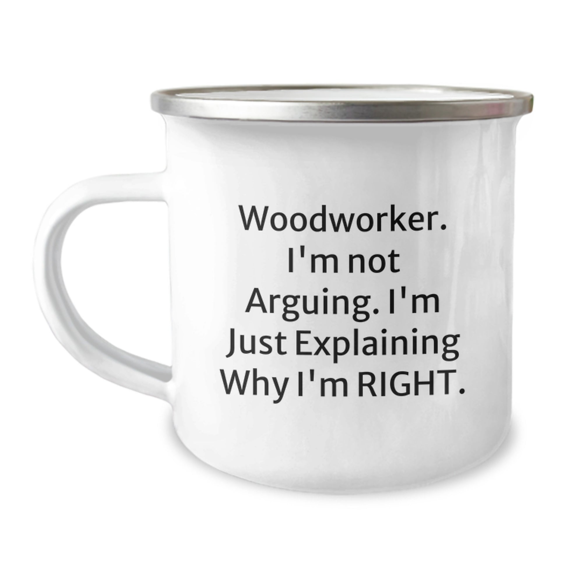 Funny Woodworker Gifts from Friends, Unique Camping Mug for Woodworker, Graduation Unique Gifts for Men - Image 1