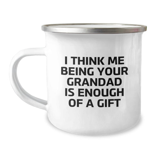 Funny Grandad Gifts from Family, Gifts for Grandad, Grandad Camping Mug for Graduation Day - Image 1