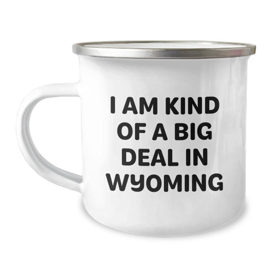 Funny Wyoming Camping Mug Gifts from Dad to Son for Father's Day - Image 1