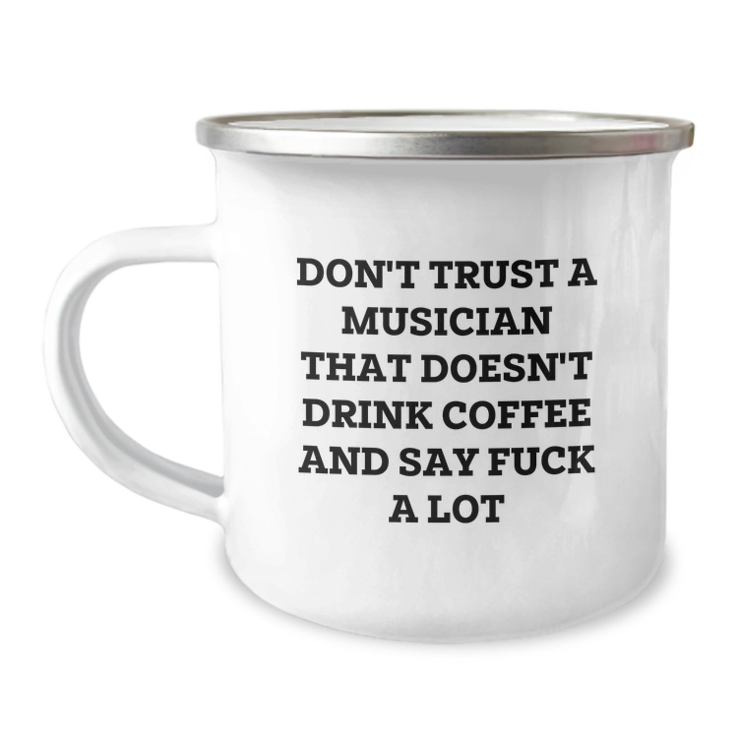 Funny Gift for Musician Friends and Family, Musician Inspired Camping Mug for Graduation Unique Gifts, Coffee Lovers Say 'F--k A Lot' - Gifts from Friends to Musician Men and Women - Image 1