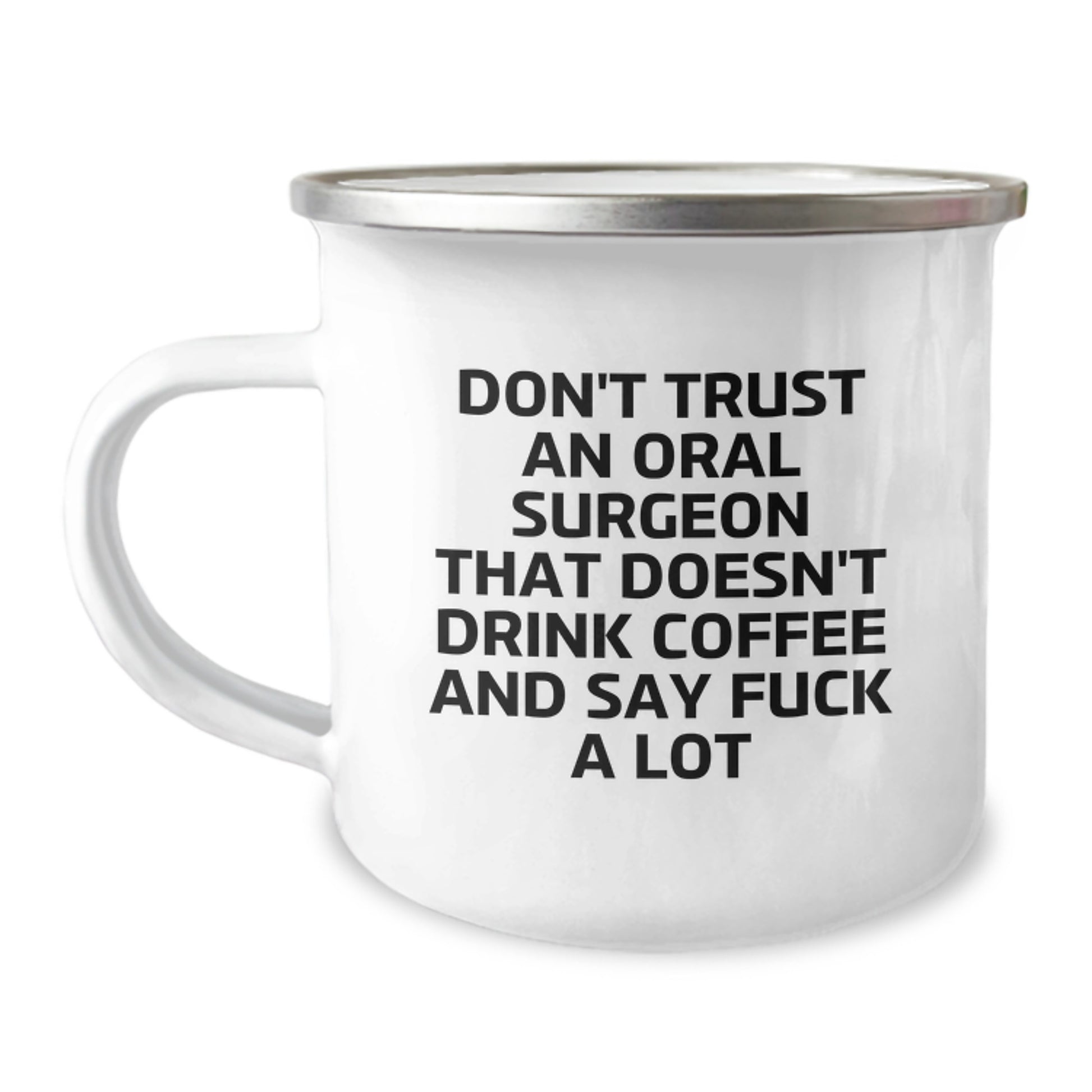 Funny Oral Surgeon Gifts, Coffee Lovers Unite! Gifts from Friends for Oral Surgeon Graduation, Unique Camping Mug for Him or Her - Image 1
