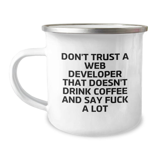 Funny Web Developer Gifts from Friends - Web Developer Coffee Mug for Graduation Unique Gifts, Web Developer Lover, Camping Mug for Men and Women - Image 1