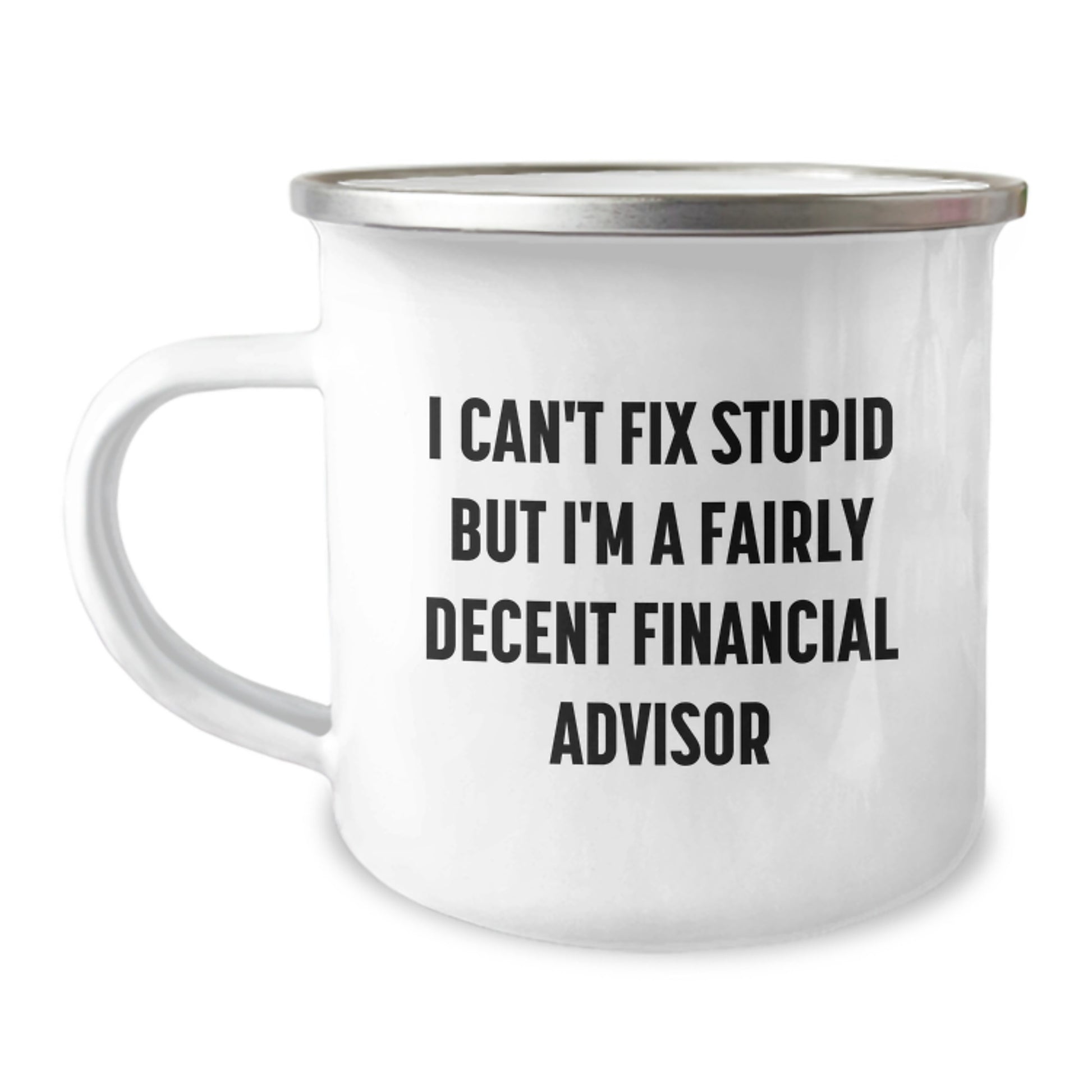 Financial Advisor Keepsake Camping Mug for Him Birthday Gift - Image 1