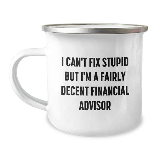 Financial Advisor Keepsake Camping Mug for Him Birthday Gift - Image 1