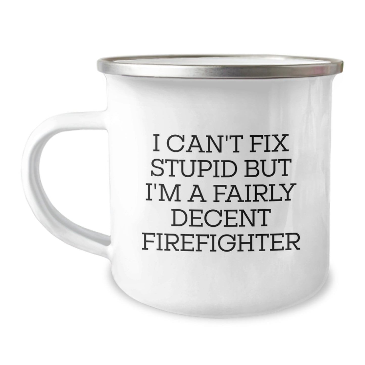 Funny Firefighter Camping Mug Gifts for Men from Friends on Graduation Day Funny Sayings - Image 1