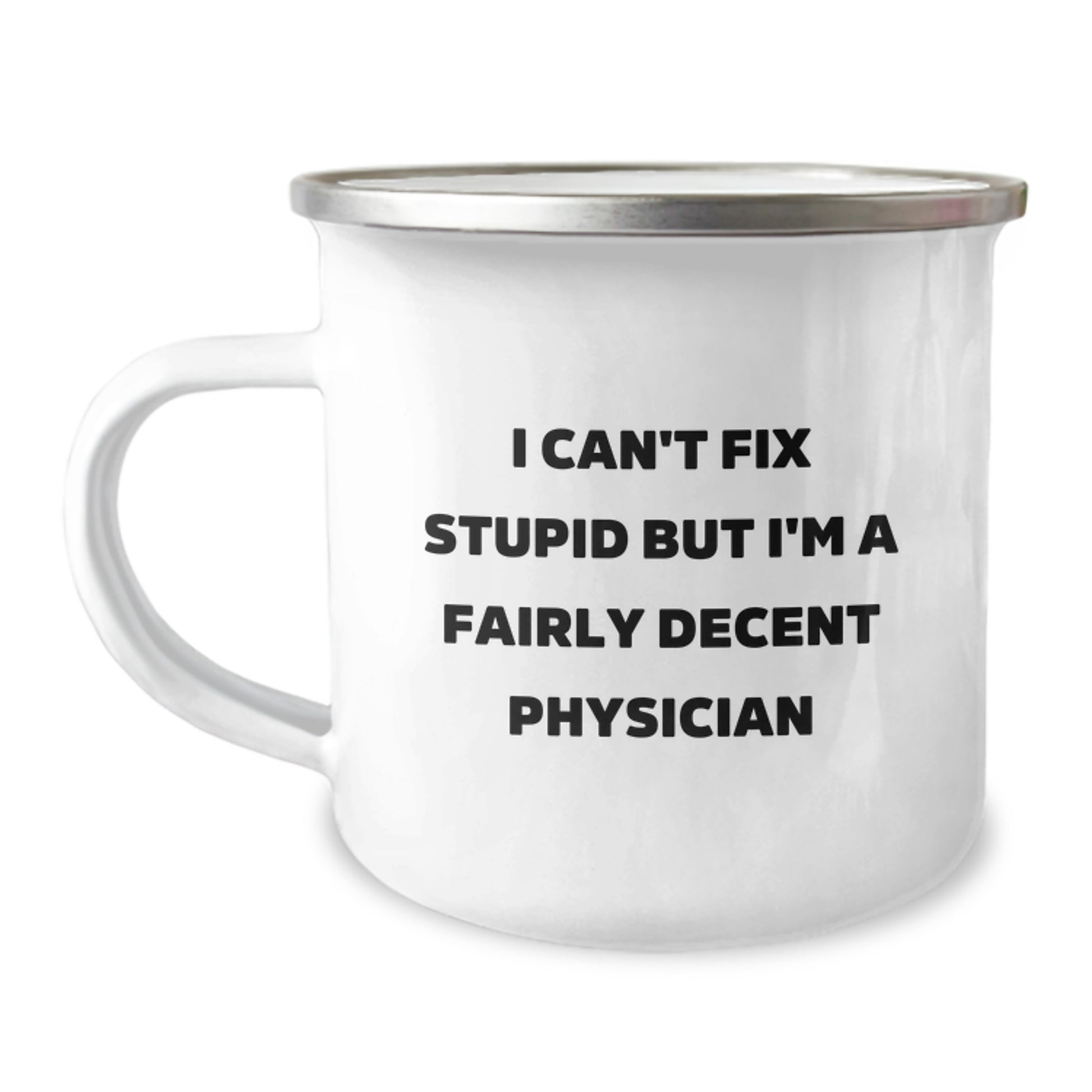 Funny Physician Gifts from Friends, Physician Camping Mug for Men, Unique Graduation Unique Gifts - Image 1