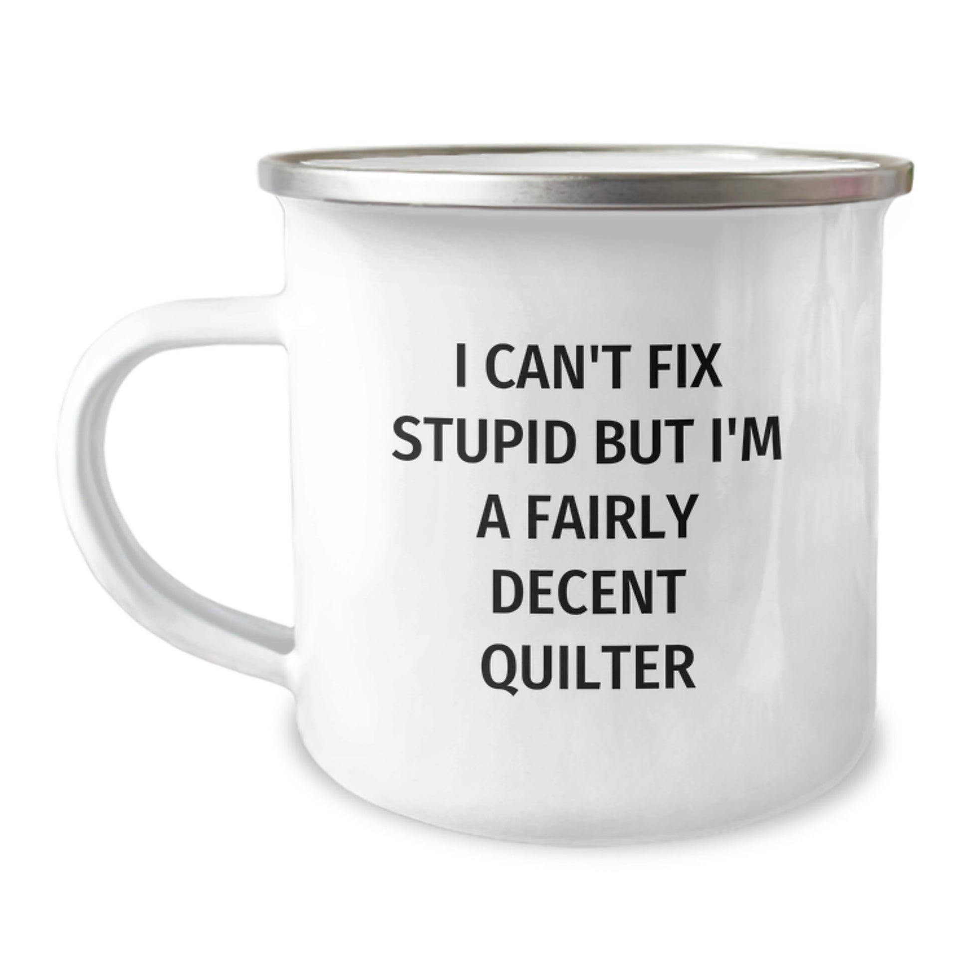 Funny Quilter Gifts from Friends, Cute Camping Mug for Quilter, Valentine's Unique Gifts - Image 1