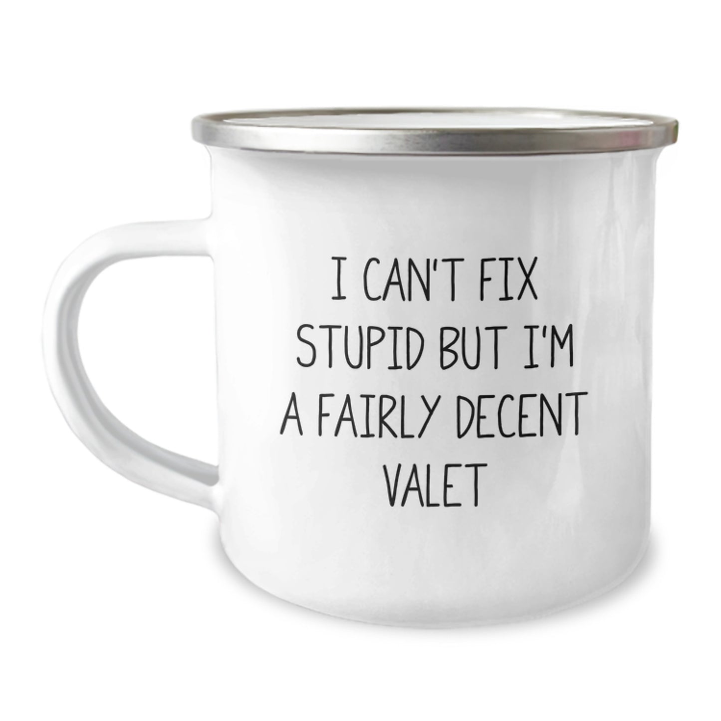 Funny Valet Camping Mug Gifts from Friends for Valet Graduation Unique Gifts - Image 1