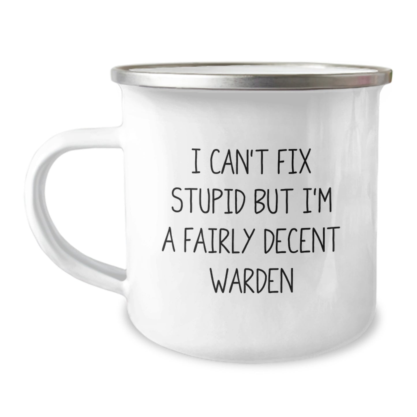 Funny Warden Graduation Gift Ideas for Him - Unique Camping Mug from Friends - Image 1