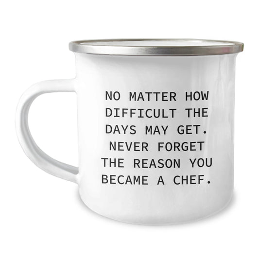 Funny Inspirational Gifts from Chef Friends and Family for Chef Men Women Unique Christmas Unique Gifts Camping Mug - Image 1