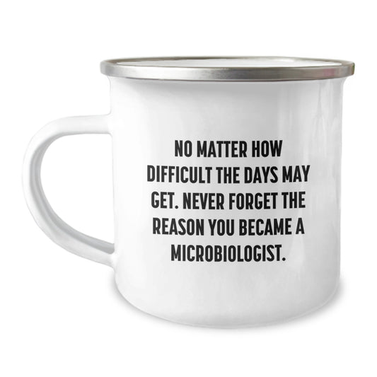 Gift for Microbiologist - Funny Camping Mug with Inspirational Quote, Perfect for Graduation, from Friends and Family - Image 1