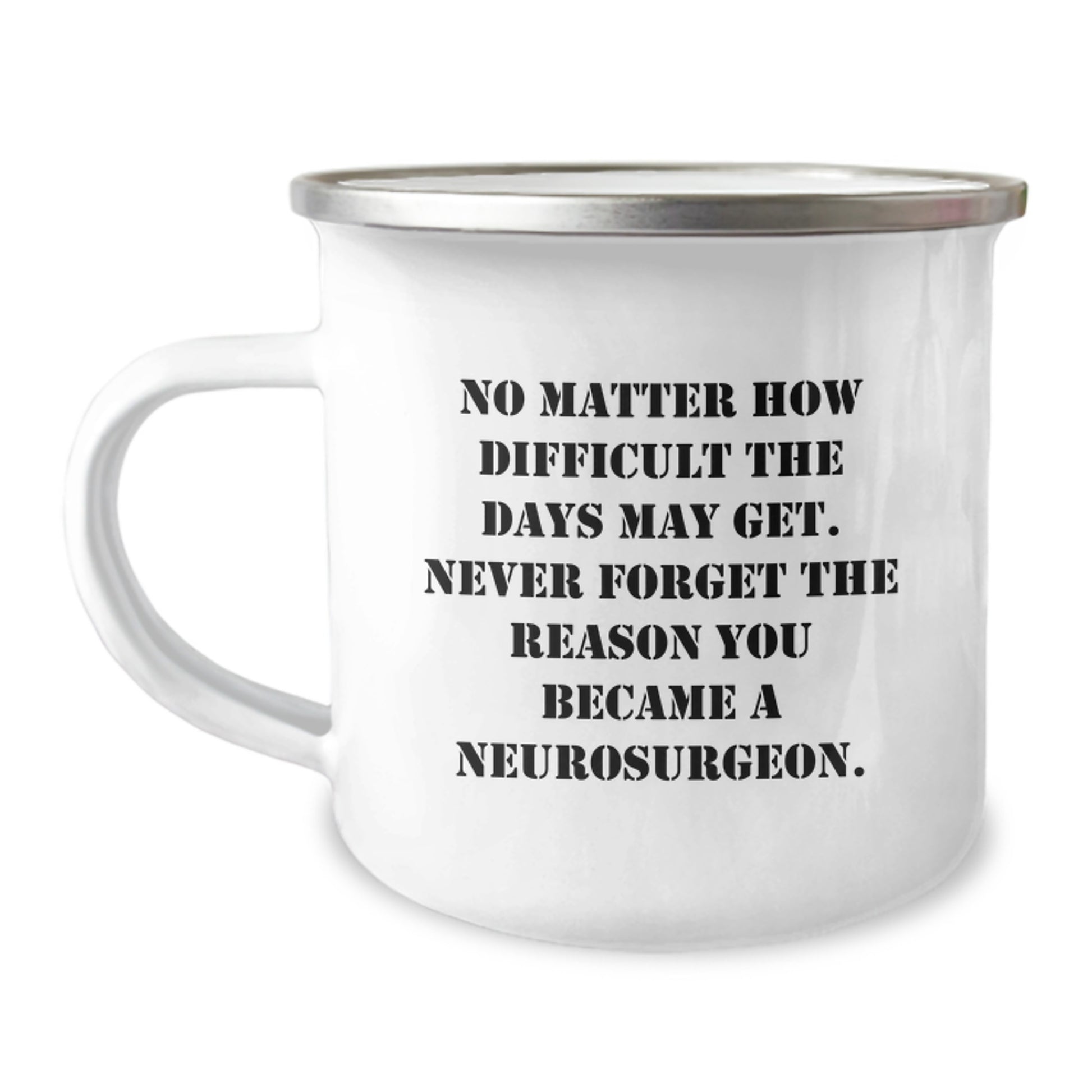 Neurosurgeon Gifts for Men - Inspirational Camping Mug for Valentine's, Funny Quote Reminds You Why You Became a Neurosurgeon, Gifts from Men to Neurosurgeon Friends - Image 1