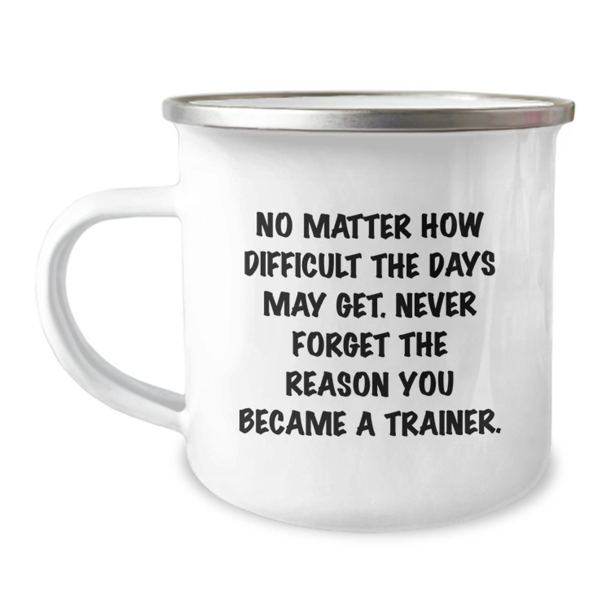 Cute Inspirational Trainer Gifts from Friends for Valentine's Unique Camping Mug - Image 1